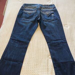Miss Me Dark Blue Embellished Women's Jeans bootcut size 30 NWOT